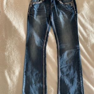 Blue Jeans size 30,boot cut, Grace in LA 99% cotton 2% elastase good condition